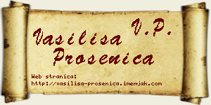 Vasilisa Prosenica vizit kartica